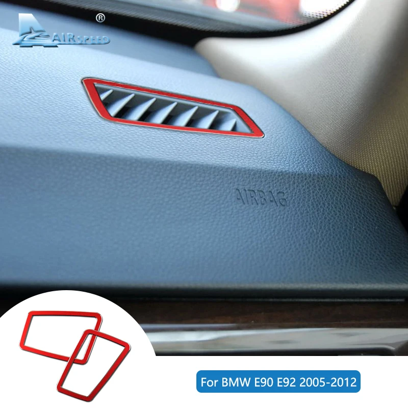 

Airspeed for BMW E90 E92 Accessories 2005-2012 LHD Car Air Conditioner Outlet Frame Cover Interior Trim 3 Series E90 E92 Sticker
