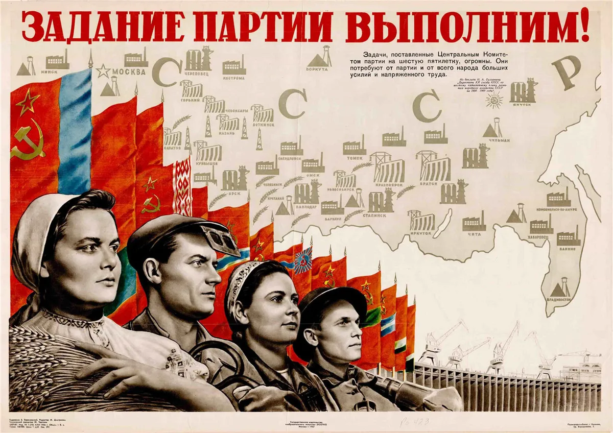 Мировая война II ленинистская политагитация Постер ccccp в стиле ретро бумажные