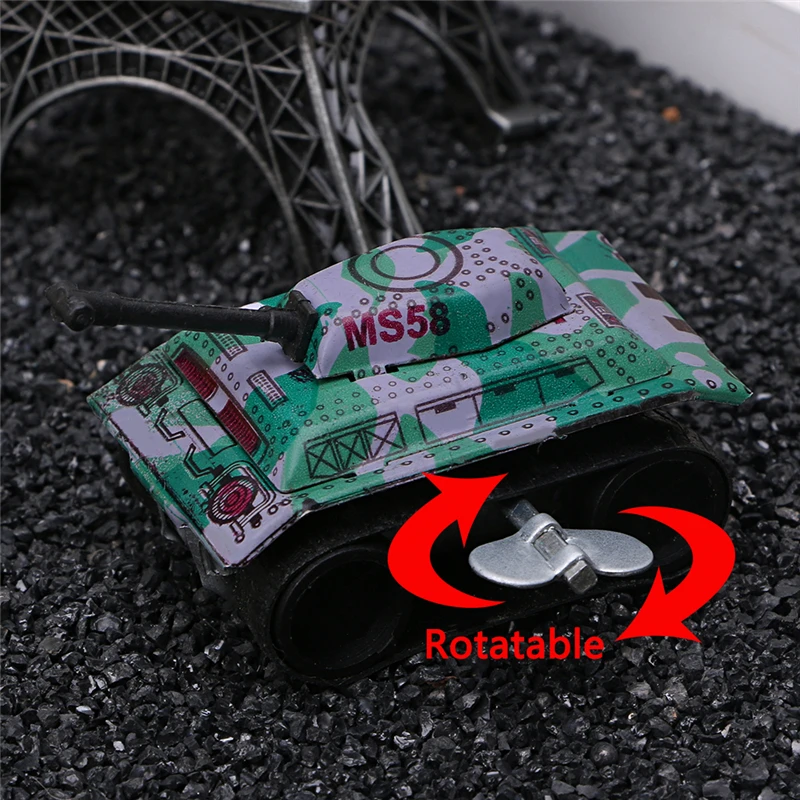 

Kids Children Vintage Tin Toys Friction Tank Modern Clockwork Toy Gift