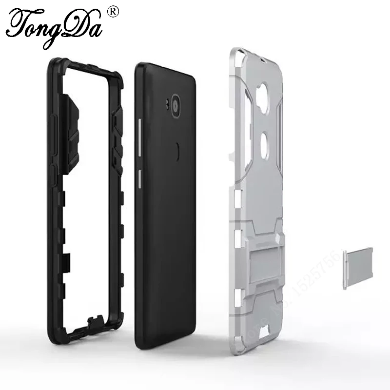 Оригинальный Имиджевый Case Для Huawei G7 Plus 3in1 ТПУ Стенд ударопрочный Железный