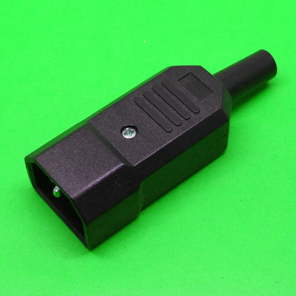 

DHL 100PCS AC power socket Wiring plug C14 Male Block Free solder