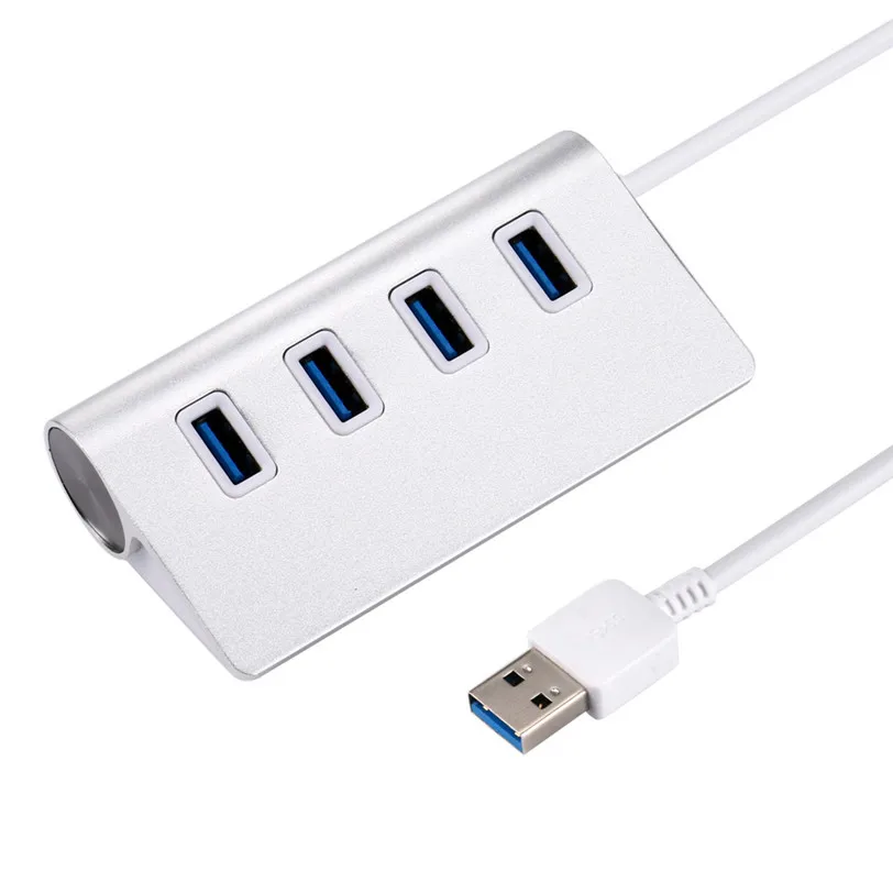 USB 3 0 4 портовый мультиконцентратор разветвитель Алюминиевый адаптер высокая