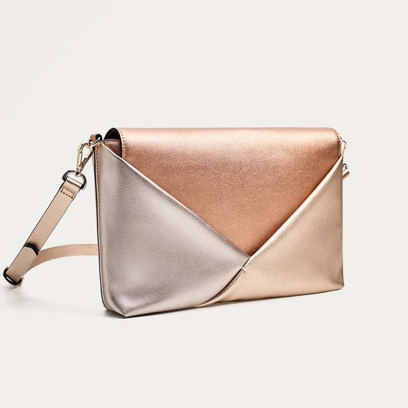 Coofit Для женщин Курьерские сумки клатч конверт откидной крышкой Crossbody Сумка Кожа PU