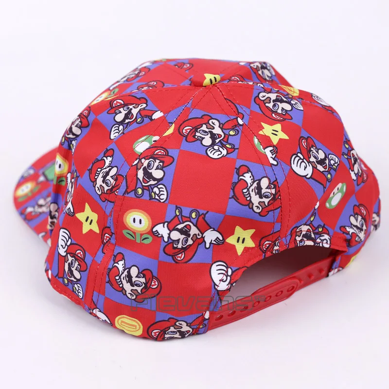 Супер Марио Bros Марио Луиджи Йоши гриб Snapback бейсбольные кепки в стиле хип-хоп модные летние мужские женские солнцезащитные шапки пара шапки