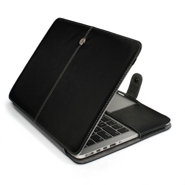 Деловой PU кожаный кейс для ноутбука Apple Macbook Pro Air retina 11 12 13 15 дюймов ультрабук чехол