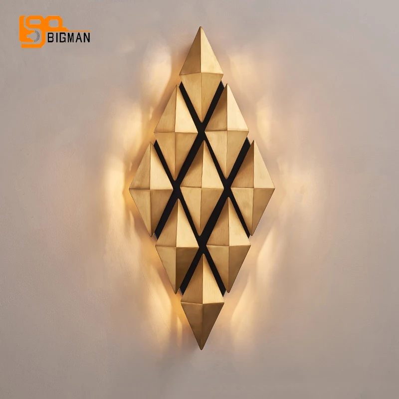 Арт деко современный настенный светильник светодиодный Wandlamp AC110V 220V Gold Гостиная