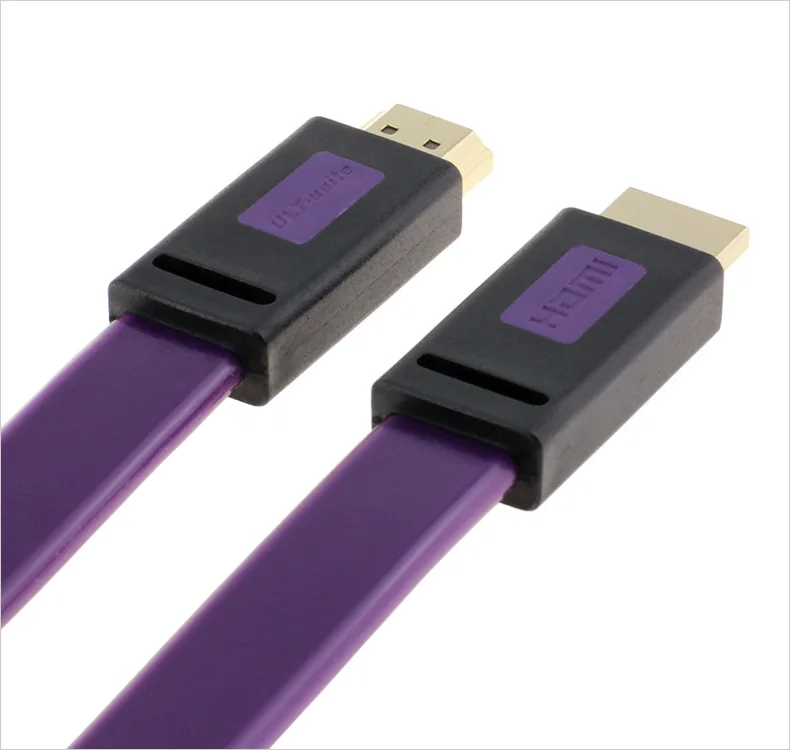 Кабель HDMI в разъем Папа-папа 1 м 5 2 3 10 плоский кабель футов красный/фиолетовый 4 В |