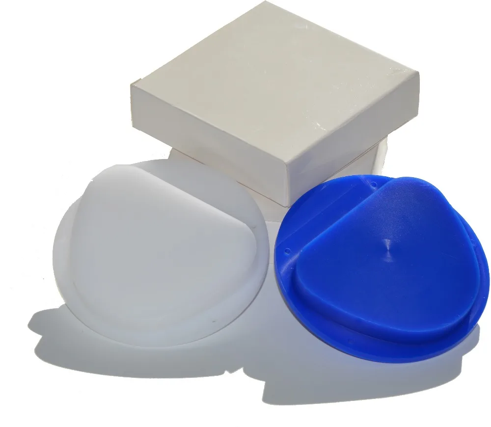 

12 PCS/lot Dental Lab Material 89*71*18mm Blue & White CAD CAM Dental Wax Disc Blocks Amann Girrbach System High Quality