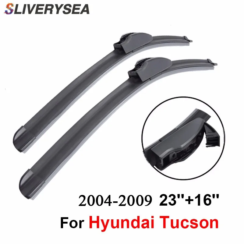 SLIVERYSEA переднее и заднее лезвие стеклоочистителя Без Рычага для hyundai Tucson 2004-2009