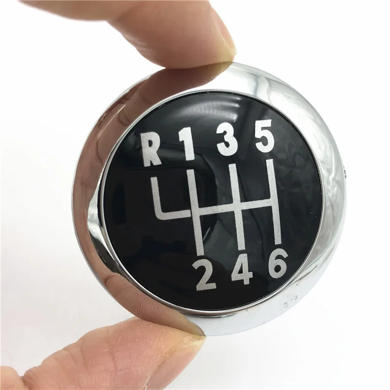 6 Speed 5/6 скоростная Автомобильная стильная ручная ручка переключения передач Кепка с эмблемой крышки рычаг ручки ручка для Volkswagen VW Passat B6 2005-2011 - Название цвета: 6 Speed