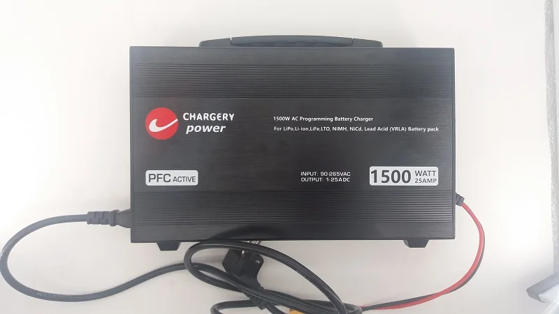 Зарядное устройство y 1500 Вт с ЖК-дисплеем зарядное 25 А для 4S-24S Li-Ion 4S-28S LiFeo4 7S-36S LiTo