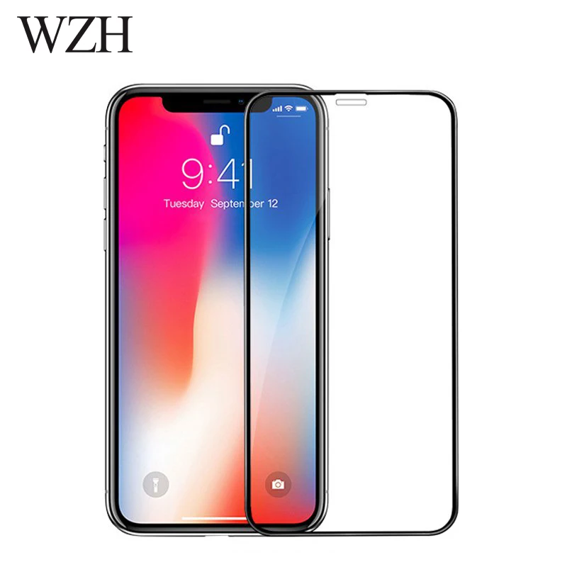 9D полное покрытие закаленное стекло для iPhone X XS 0 25 мм 3D Защита экрана 11 Pro Защитная