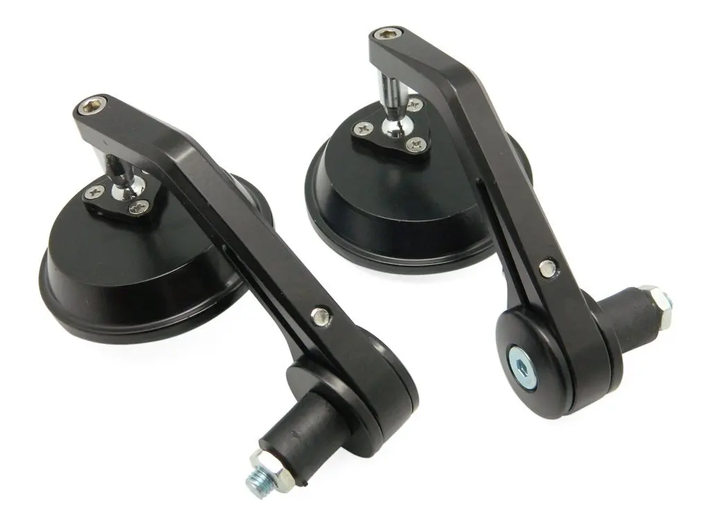 Мотоциклетные торцевые зеркала маленькие круглые Руль конец черные