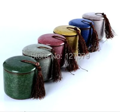 Контейнер для чая в глазури с ледяной трещиной герметичный резервуар хранения