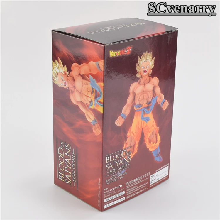 Dragon Ball Z кровь Саян Сон Гоку ПВХ фигурку Коллекция модель игрушки 20 см|Игровые