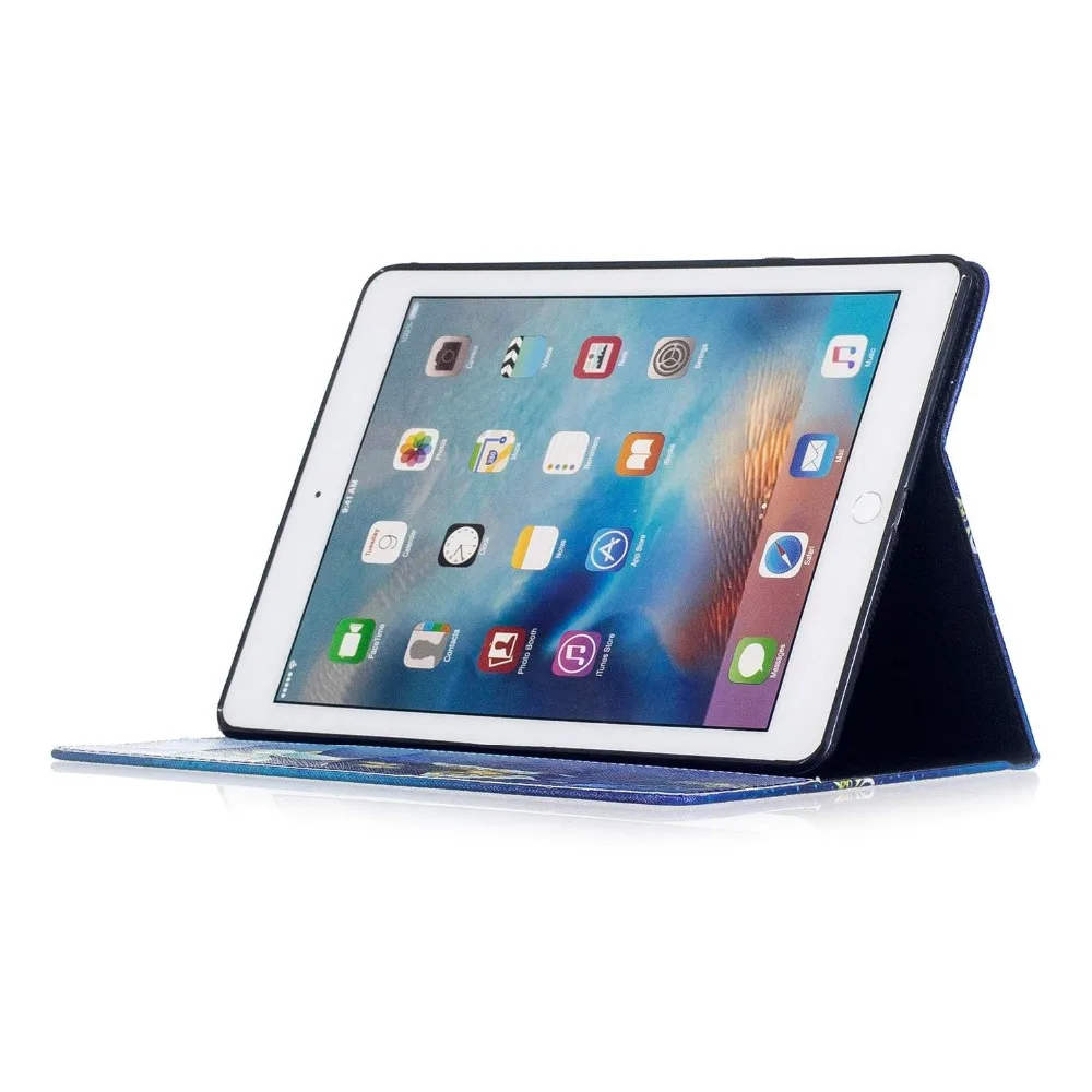 Чехол книжка FULAIKATE для iPad Air2 мягкая задняя крышка с мультипликационным принтом 6