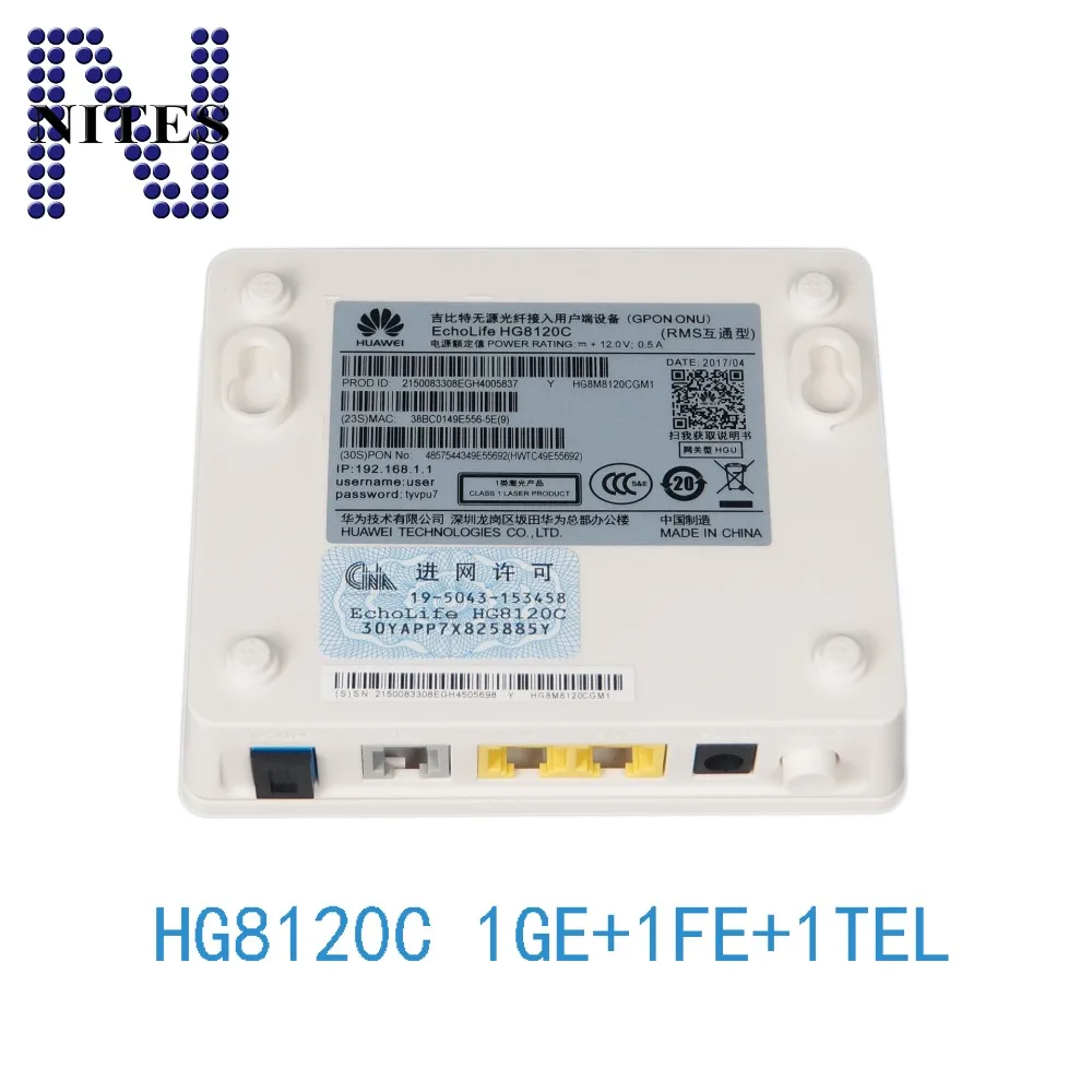 Специальная цена // Оригинальный Новый Hua wei Echolife HG8120C GPON ONU 1GE + 1FE 1TEL английская