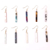 zwpon trendy vertical bar acrylic earrings for women fashion leopard tortoiseshell earrings jewelry wholesale