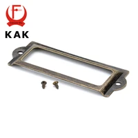 10pcs kak 8230mm handle antique brass label pull frame file name card holder for furniture cabinet drawer box case hardware