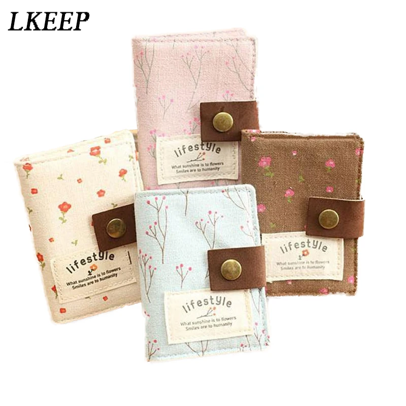 Floral Credit Card Holder Fashion Women ID Business Bank Wallet Cash Canvas 20 Pcs Bag | Багаж и сумки