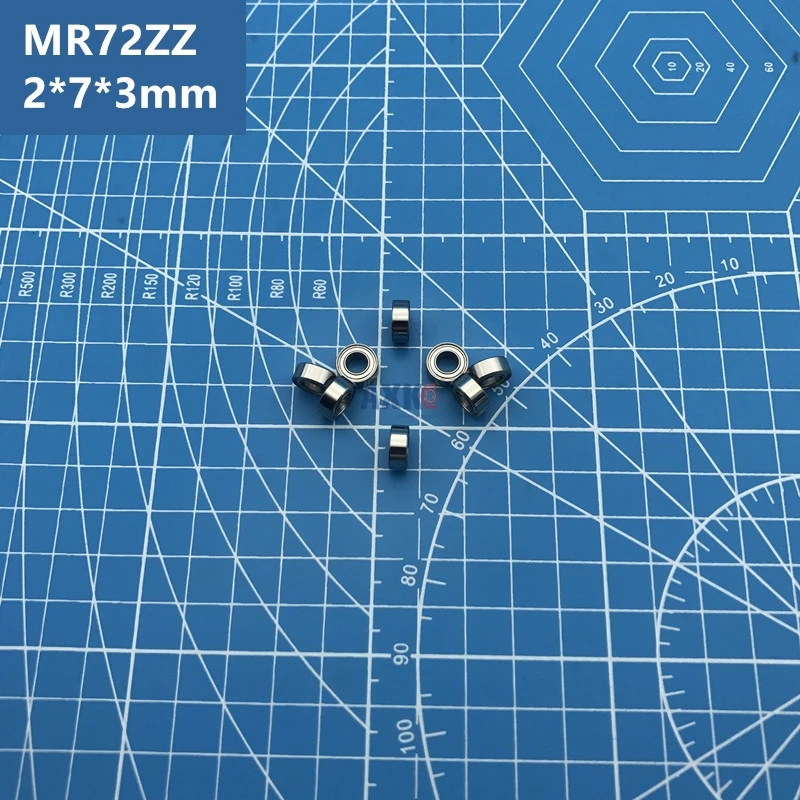 Бесплатная доставка высокое качество 50 шт. MR72ZZ (2*7*3 мм) миниатюрные MR72 ZZ тонкие