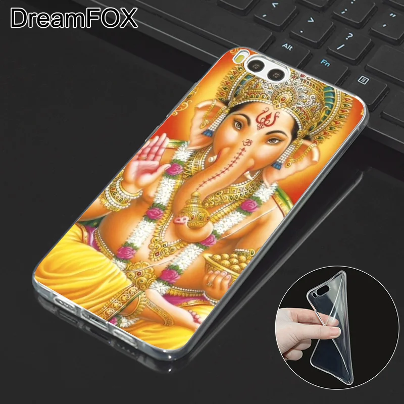 DREAMFOX M229 Ganesha The Hindu God Soft TPU Silicone Case Cover For Xiaomi Mi Note 2 3 4 5 6 8 SE M5 4C 4S 5C 5S 5X 6X A1 Plus |