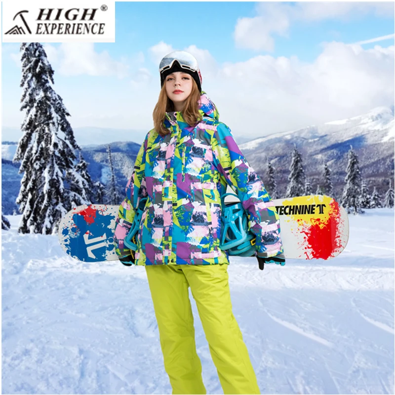 High Experience женские зимние Костюмы Лыжная куртка Для женщин Лыжный Спорт Штаны s