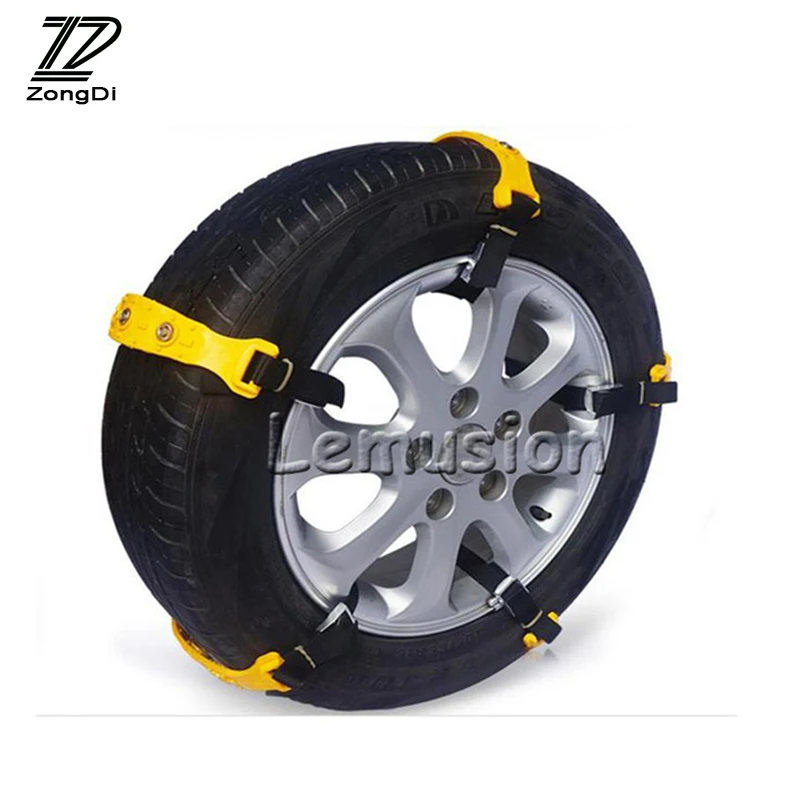 Фото ZD 10 шт. противоскользящие цепи для автомобильных шин для Ford Focus 2 3 Fiesta Kuga Fusion Ranger Ecosport Chevrolet Cruze Aveo Captiva №1