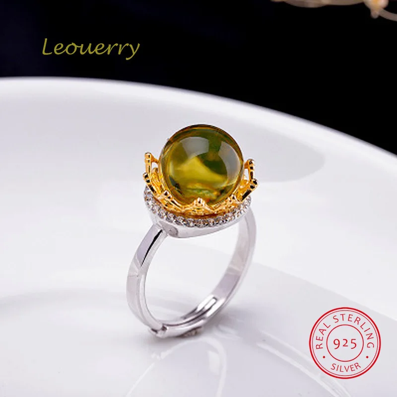 Leouerry Оригинальное мексиканское кольцо с короной ланпо из серебра 925 пробы