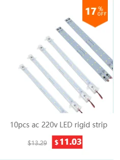 10 шт./лот светодиодный s 0,5 м светодиодный бар светильник smd 5050 5630 7020 8520 4014 12V светодиодный жесткой полосы белый теплый холодный RGB под кухонный шкаф