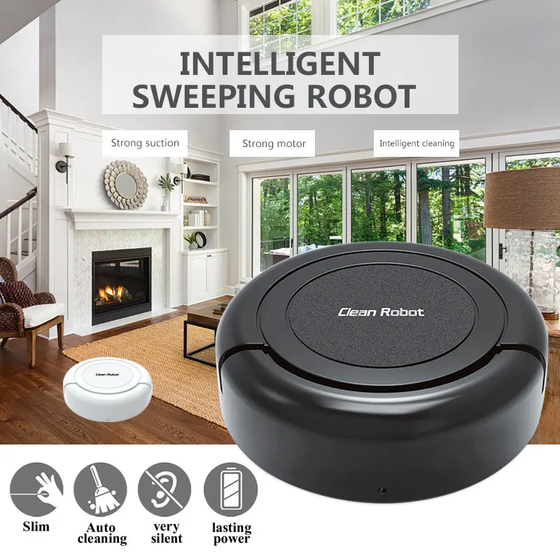 2019 Drop Доставка 1200 MAH умный чистый робот пылесос легкие практичные Sweeper