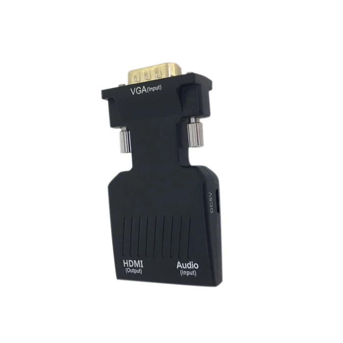 VGA к HDMI адаптер конвертер с аудио папа женскому для HDTV проекта|Кабели VGA| |