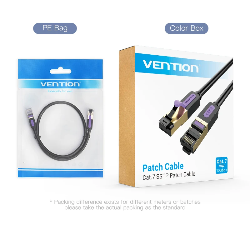Vention Cat7 Ethernet Cable RJ45 UTP Round Lan Networking Patch Cord for Computer Router Laptop |