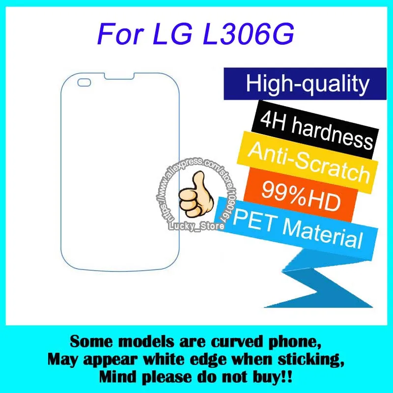 10 шт. для LG L306G высокий ясный Экран протектор L31G Глянцевая защитный Плёнки |