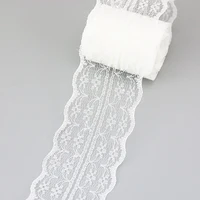 5 yardsroll 45mm white lace fabric webbing decoration gift packing material