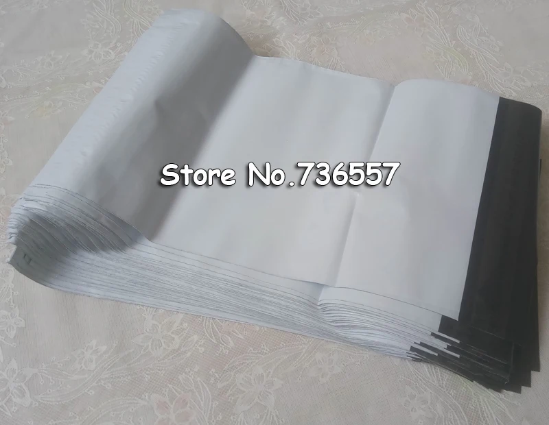 100 шт./лот пластиковые самозапечатывающиеся пакеты-конверты Для курьерского