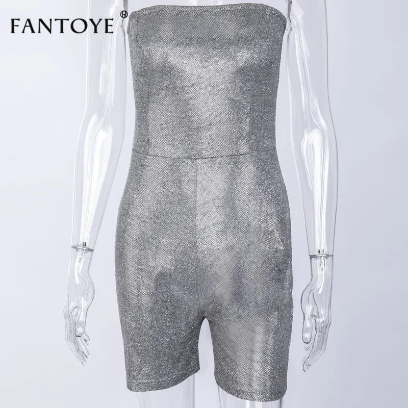 Fantoye, сексуальный клубный комбинезон, женский комбинезон,, без бретелек, с открытой спиной, Облегающий комбинезон, Повседневный, обтягивающий, бандажный, вечерние, комбинезон