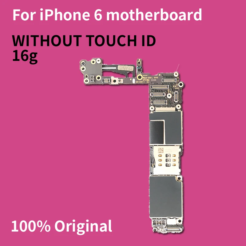 100% оригинальная разблокированная материнская плата для iPhone 6 без Touch ID