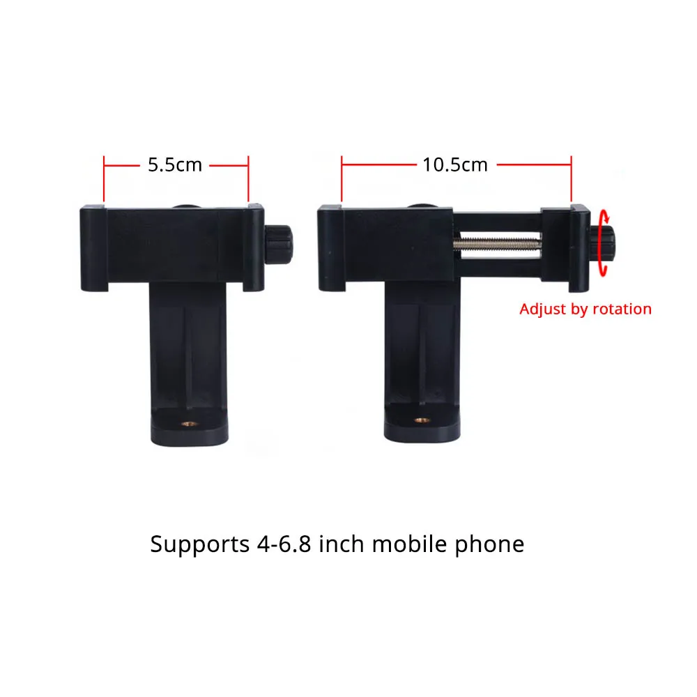 360 Degree Rotation Phone Clip Universal Enlarge Clamp Support Tripod Monopod Selfie Stick for iPhone Samsung Xiaomi | Электроника