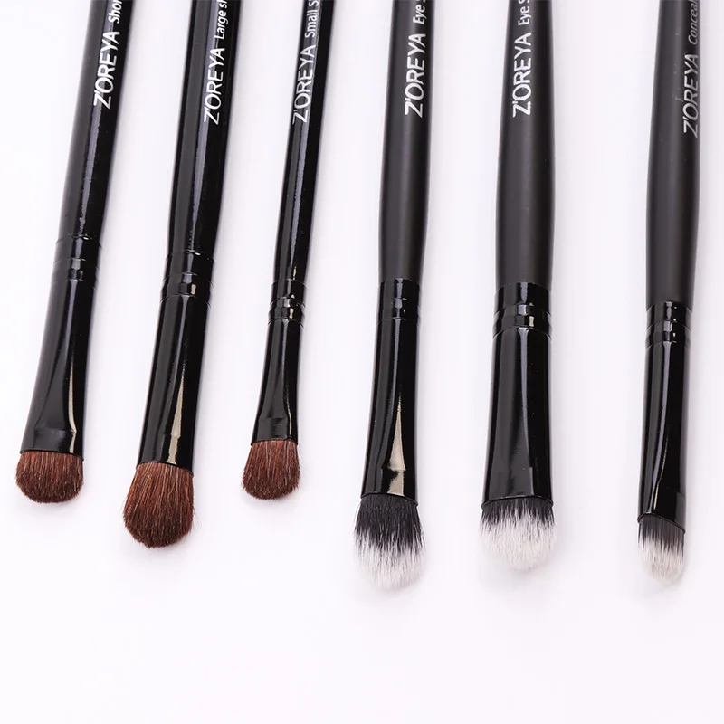 Набор серых кисточек для макияжа с конским волосом ZOREYA набор хранения теней век