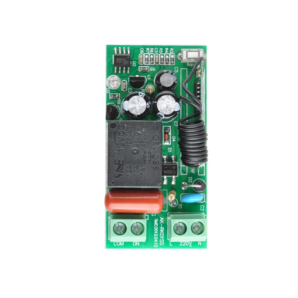 AC 220 V 1CH Wireless Remote Control Switch System 3PCS Receiver + 3 Buttons Transmitter 315mhz/433.92mhz | Обустройство дома