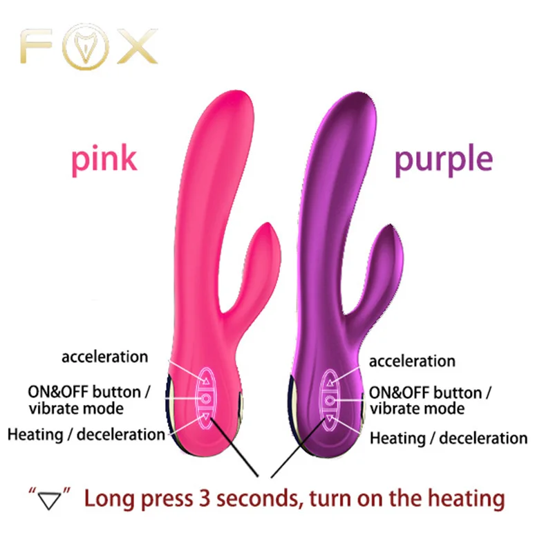 Dual vibration G-spot vibrator stimulate clitoris smart heating dildo sex toys for women products | Красота и здоровье