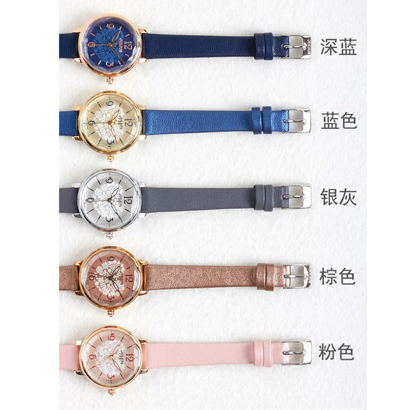 

New Lady Women's Watch Japan Mov Retro Hours Fine Fashion Dress Bracelet Leather Cutting Girl Birthday Gift Julius No Box 929