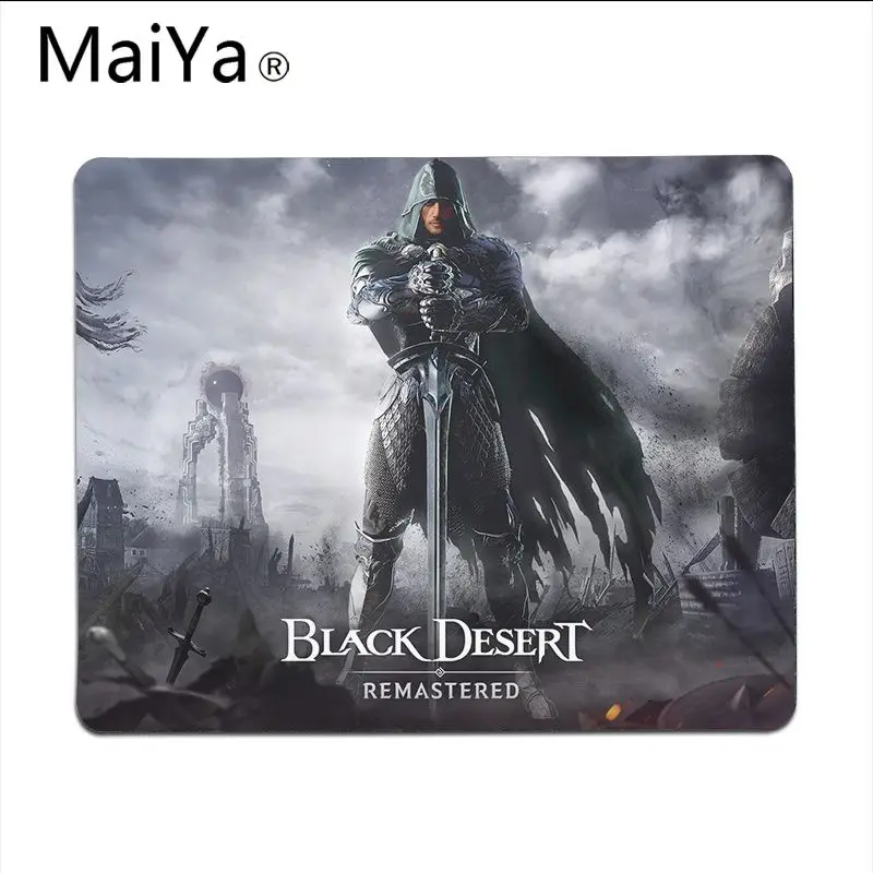 Высококачественный черный игровой коврик для мыши Maiya в стиле пустыни из