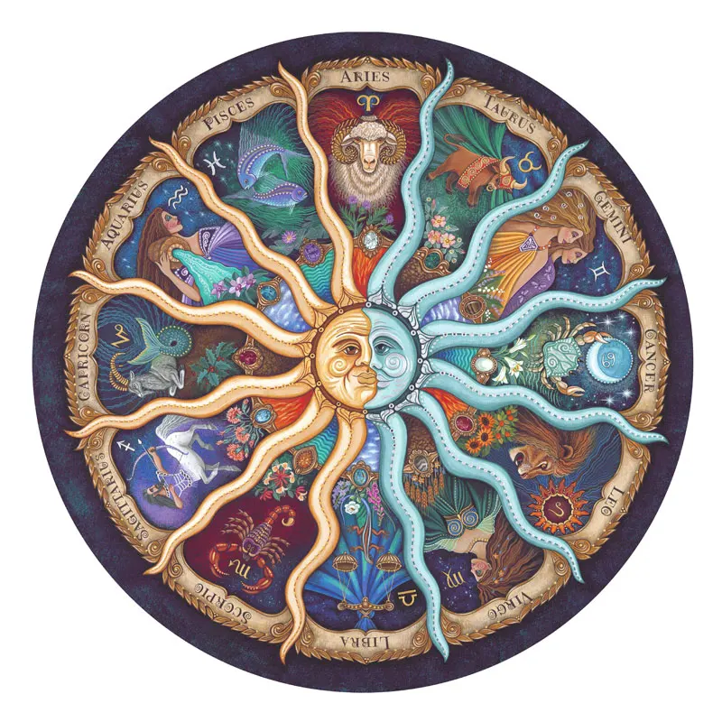 Free Shipping Raphael 1000PCS Zodiac Horoscope Puzzle Toys Fans Limited Collection DIY Constellation Jigsaw Puzzles Luxury Gift | Игрушки и