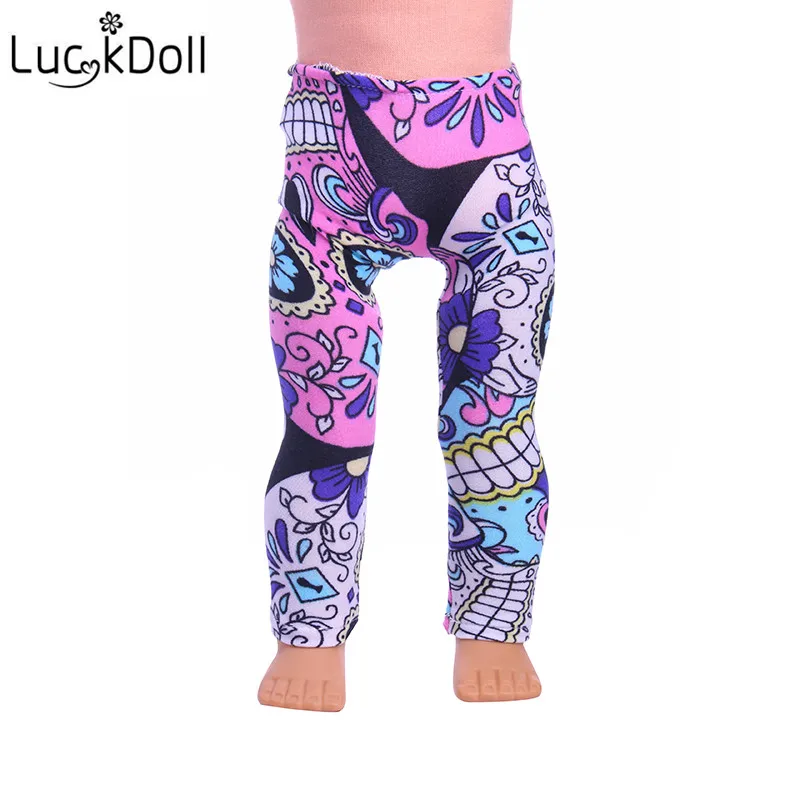 LUCKDOLL 2019 Fashion Leggings Fit 18 Inch American 43cm Baby Doll Clothes Accessories Girls Toys Generation Birthday Gift | Игрушки и
