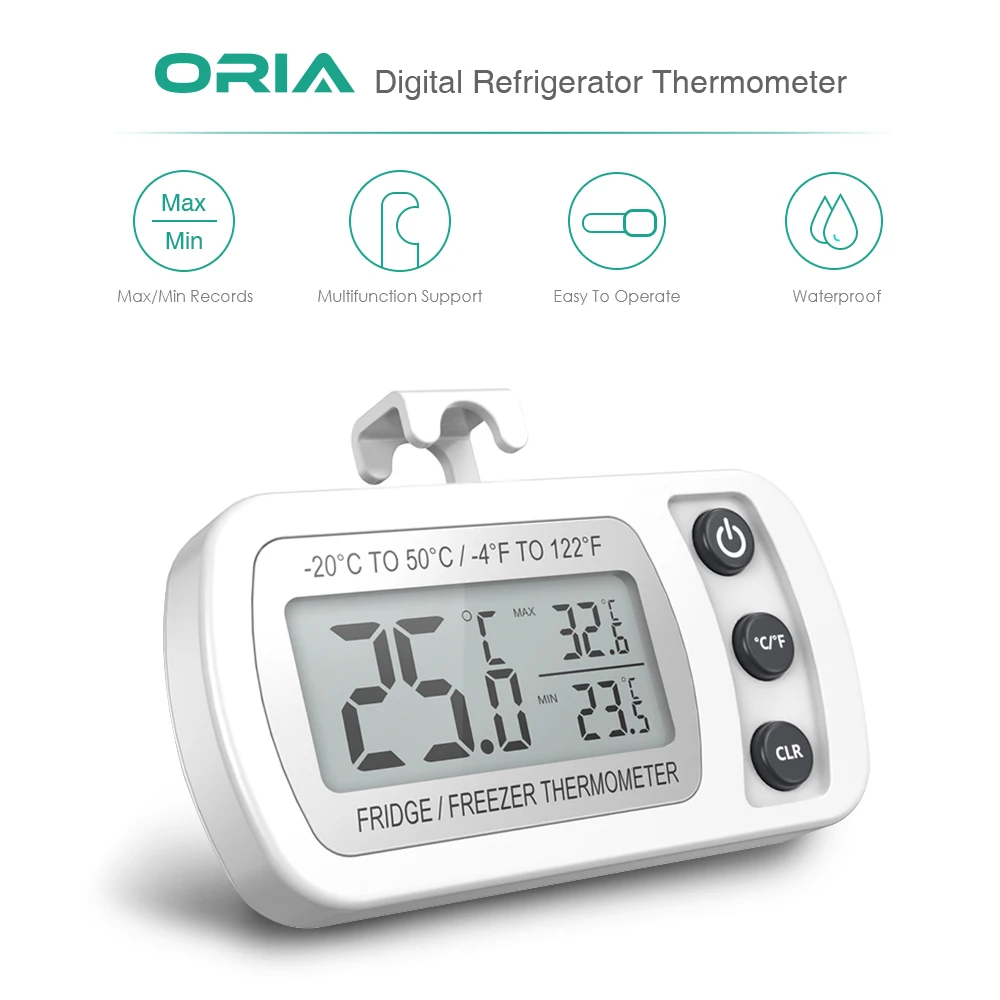 Цифровой термометр ORIA Mini ЖК-дисплей удобный датчик температуры измеритель