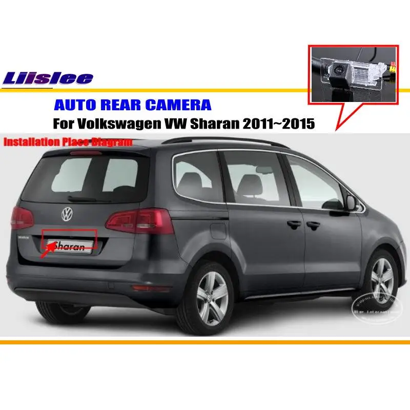 Автомобильная камера для Volkswagen VW Sharan 2011 2012 2013 2014 2015 парковочная заднего вида CCD RCA