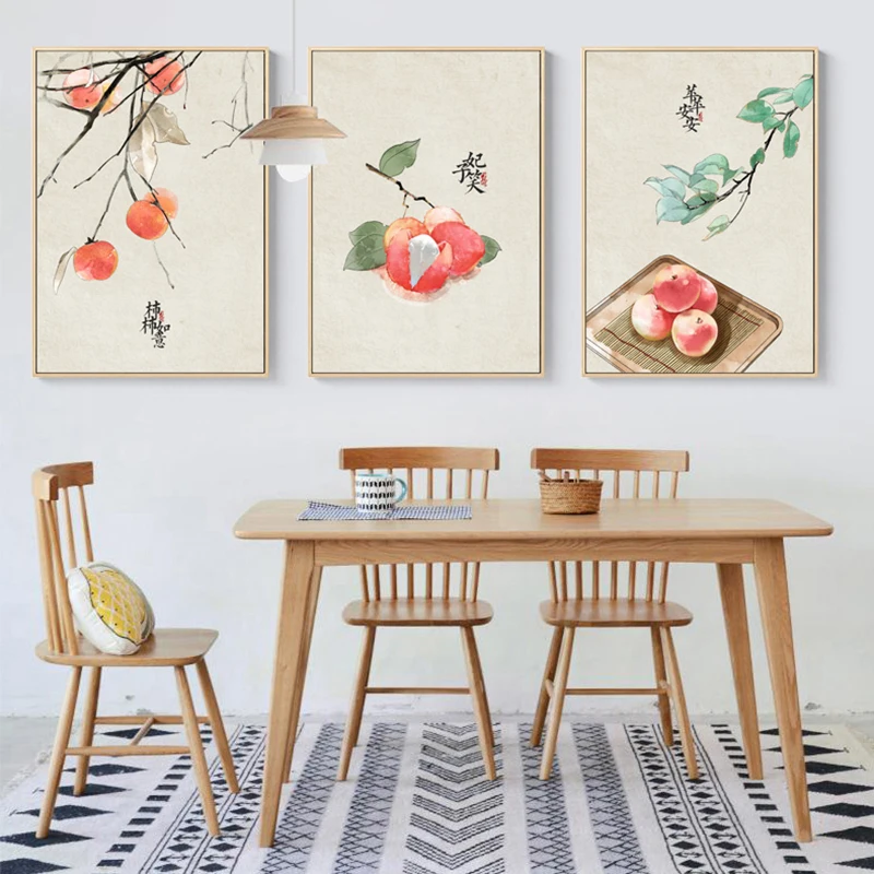 Новый китайский стиль Урожай фестиваль Холст Картина постер и печать домашний