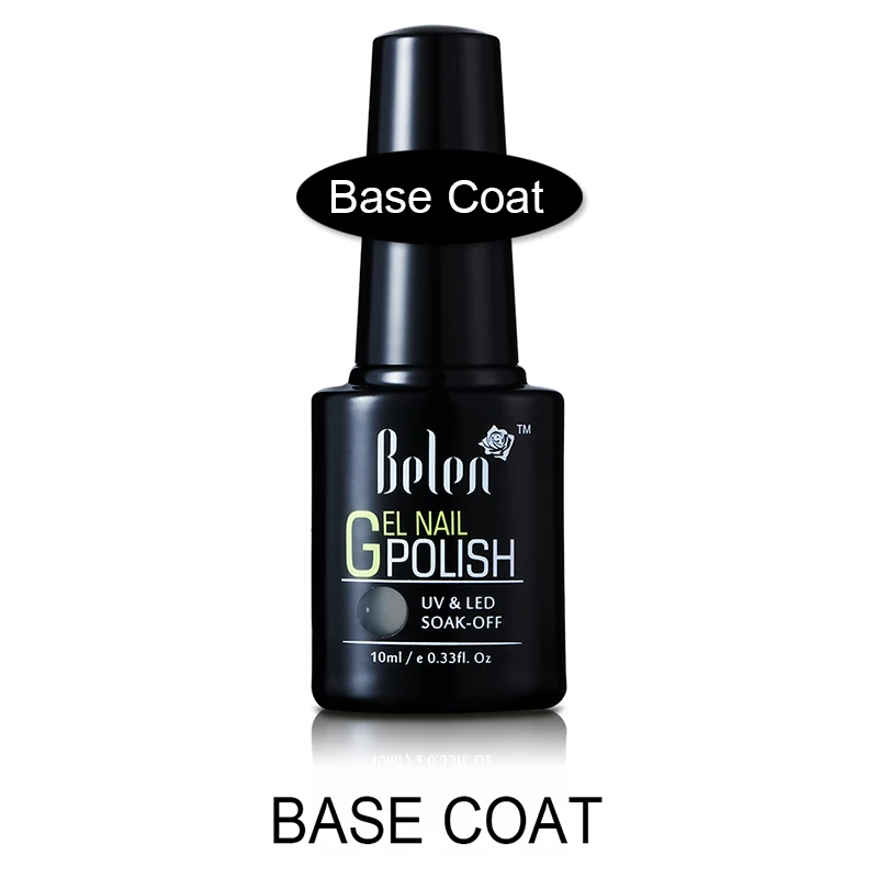 Base Coat Belen 10 мл УФ-гель для ногтей чистый Цвет гель на градиентной основе лак для ногтей праймер Гель-лак верхнее покрытие ногтей гели для нейл-арта для ногтей - Цвет: Base Coat
